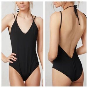 New! Allsisters Isosceles one piece swimsuit black 19734